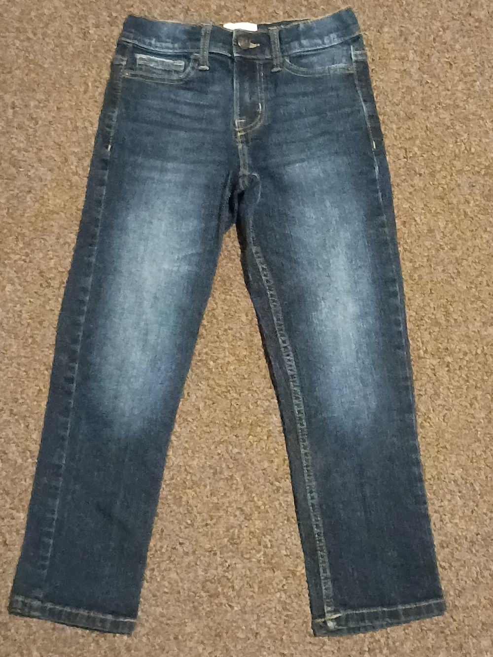 True Craft Boys Dark Blue Denim Jeans with Gold Button